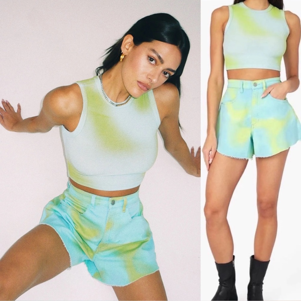 NWT We Wore What Flare Bell Tie Dye Shorts